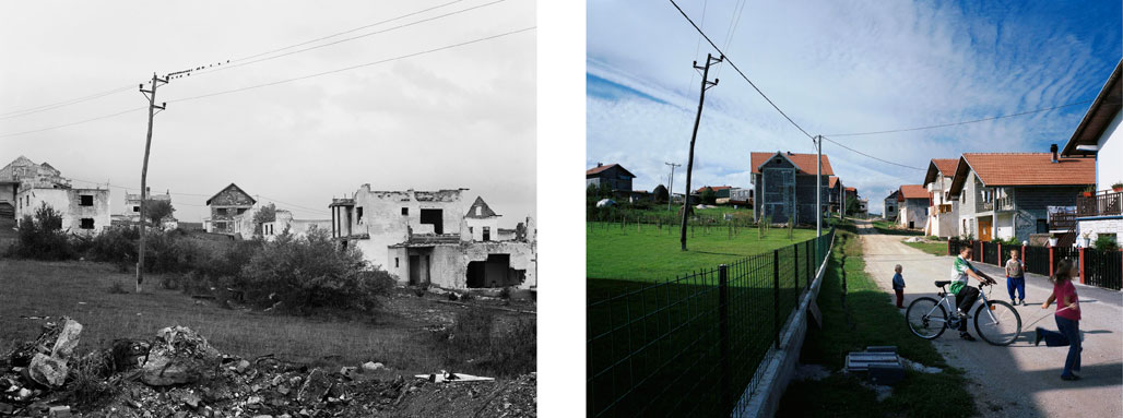 Cepurici village, 1996 & 2005, Western Bosnia. Cepurici village, 1996 & 2005, Western Bosnia.