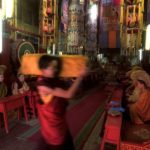 2001: Buddhist ceremony in Gandan monastery; Ulan Bator, Mongolia. 2001: Buddhist ceremony in Gandan monastery; Ulan Bator, Mongolia.