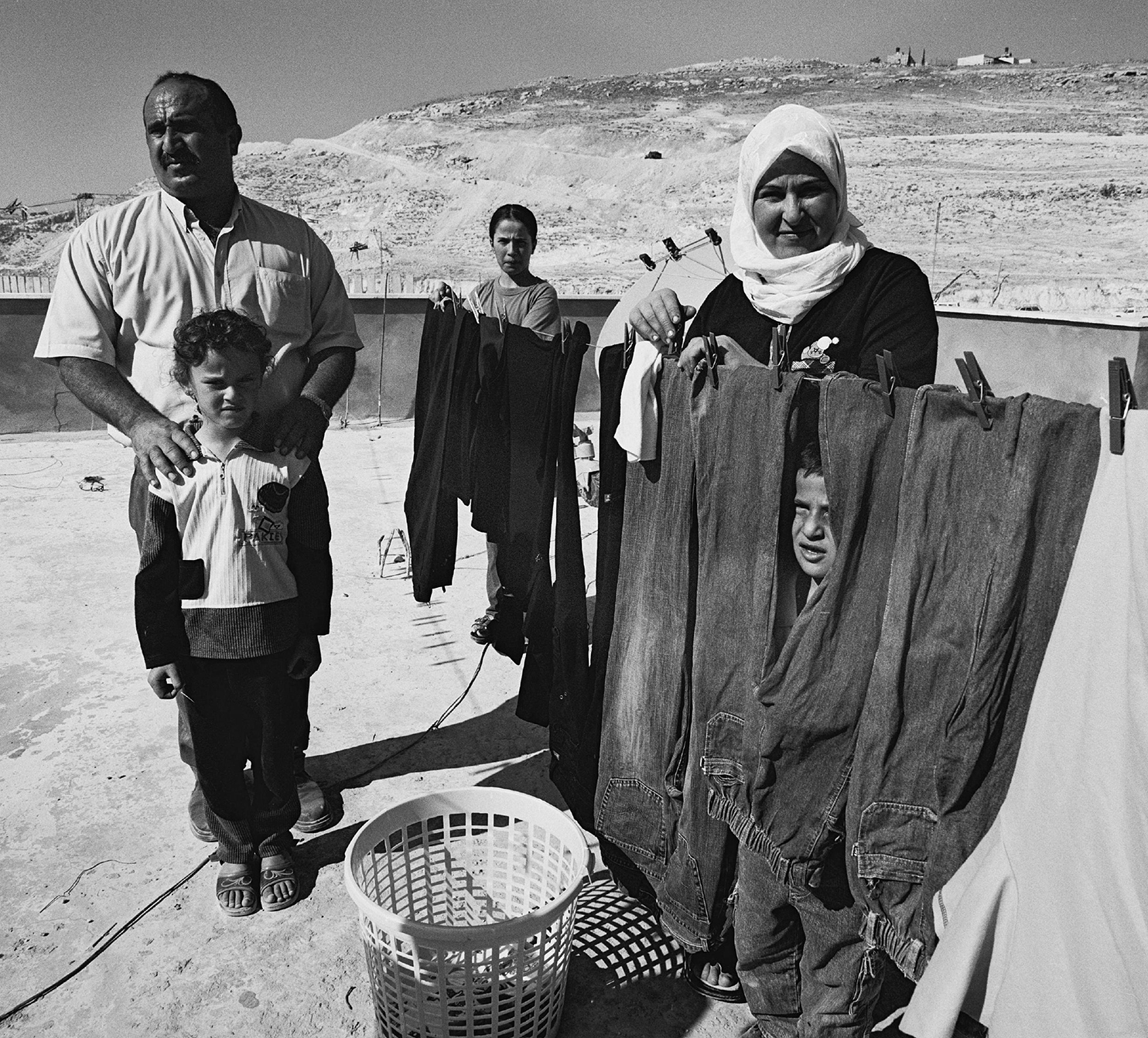 Ismail Amin Shkarat and family, Sawahreh, East Jerusalem; Oct. 2003. Ismail Amin Shkarat and family, Sawahreh, East Jerusalem; Oct. 2003.