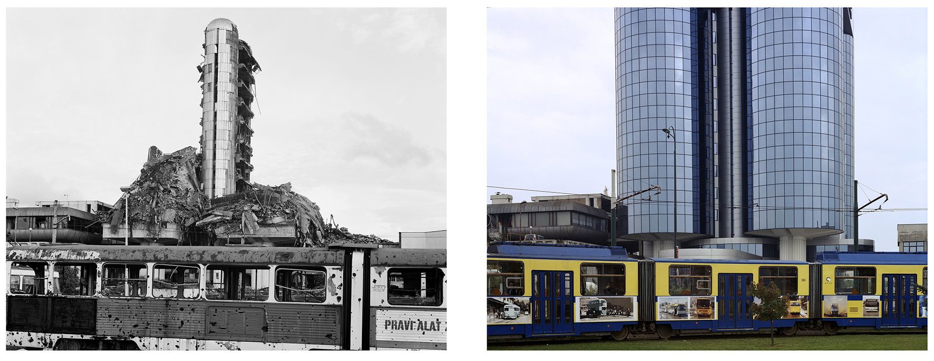 Oslobodjene in Sarajevo, 1996 & 2005. Oslobodjene in Sarajevo, 1996 & 2005.